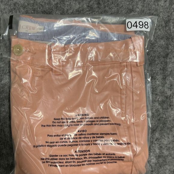 J. Crew Shorts Mens 32 Chino Pink Flat Front Cotton Casual Preppy Classiccore - Picture 14 of 14